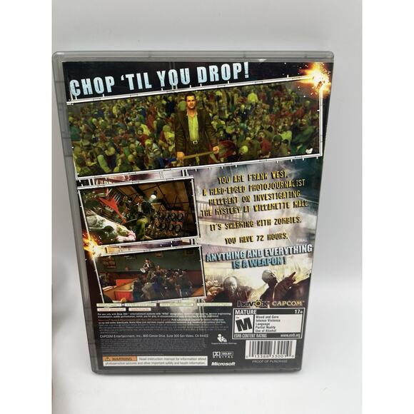 CIB TESTED Dead Rising -- Platinum Hits Edition (Microsoft Xbox 360, 2006) - Picture 2 of 5